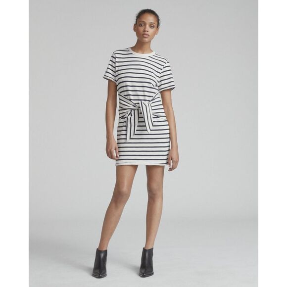 Rag & Bone Halsey Tie Dress Striped size Small - Picture 1 of 6